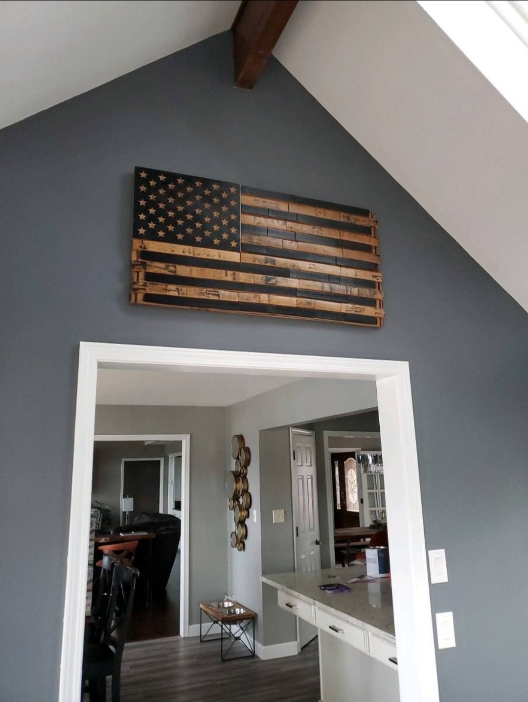 Bourbon Barrel Stave American Flag - Free Shipping, Made in the USA!