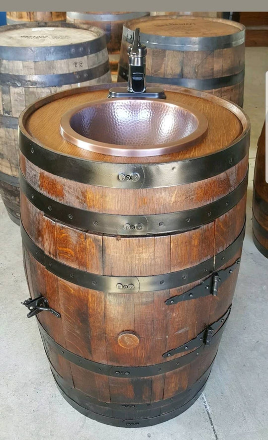 Whiskey Barrel Vanity - Made in the USA!